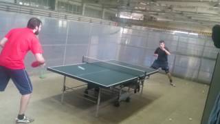 Topspin with Andro Rasanter R47 Max Player in black t shirt [upl. by Clementius]