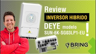 Inversor hibrido Deye SUN6KSG03LP1EU de 6Kw con 2 mppts y hasta 7800w de paneles [upl. by Emmalyn]