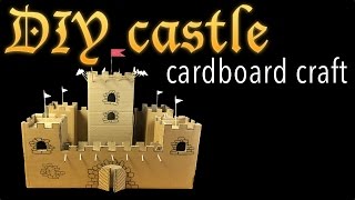 Make amazing cardboard castle DIY easy [upl. by Odelet]