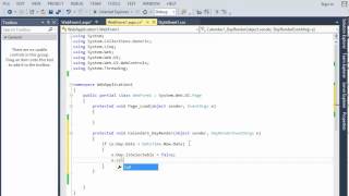 ASPNET  How to disable days in Calendar [upl. by Wilburt]