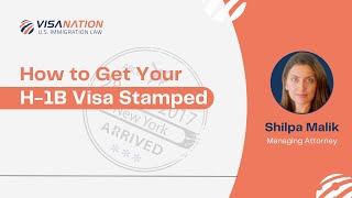 H1B Visa Stamping Process Explained [upl. by Tay]