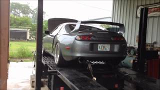 Toyota Supra Dyno Video with Precision Billet CEA 6766  30 PSI 755WHP [upl. by Gareth]