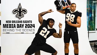 Behind the Scenes at Saints Media Day 2024  New Orleans Saints [upl. by Ailatan]