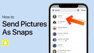 How To Send Pictures As Snaps From Camera Roll [upl. by Ydiarf]