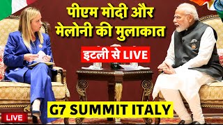 G7 Summit 2024 Italy Live Update PM Narendra Modi attend G7 Summit in Italy  PM Giorgia Meloni [upl. by Betthezul]