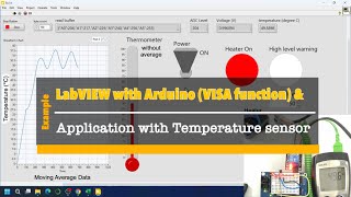 LabVIEW with Arduino EP17 Temperature monitor and Heater controlling [upl. by Margarette]