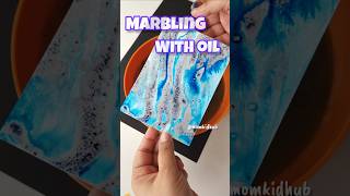 Oil Marbling Technique  Marbling A Paper Marbling Effects For Workshop marblingart marbling [upl. by Adnyl453]