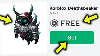 How to get KORBLOX DEATHSPEAKER For FREE in Roblox  How to get Korblox For Free  Free Korblox Legs [upl. by Rory]