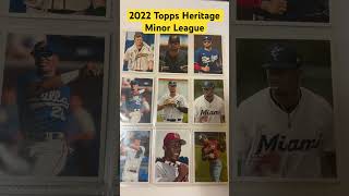 2022 Topps Heritage Minor insert set baseballcards toppsbaseball primetime toppsheritage [upl. by Nedi149]