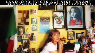 California Landlord Uses Loophole To Evict Activist Tenant From Rent Control Apartment [upl. by Eednas189]