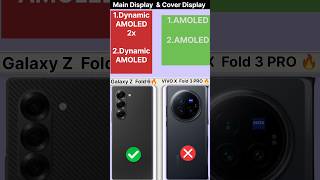 Dont Buy Without Watch 🤯  Samsung Galaxy Z Fold 6 Vs Vivo x Fold 3 Pro 🔥 shorts foldingphone [upl. by Kloster634]