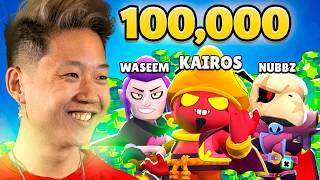 8 YouTubers Fight for 100000 Gems in Brawl Stars [upl. by Vally959]