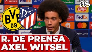 BORUSSIA DORTMUND  ATLÉTICO  AXEL WITSEL rueda de prensa PREVIA  CHAMPIONS [upl. by Nnaegroeg]