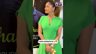 ankitalokhande spotted at an event and shes looking so beautiful in her Parrot Green Dress [upl. by Ruby]