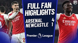 Arsenal ARE WORLD CLASS Arsenal 41 Newcastle Highlights [upl. by Patnode]