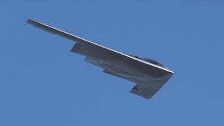 4K B2 Spirit Stealth Bomber Wings Over Solano Travis AFB 2022 [upl. by Yrehc660]