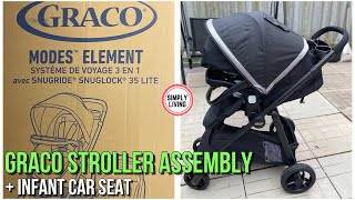 NEW 2021 Graco Modes Element Travel System With Infant Car SeatInstallationAssemblyBest Stroller [upl. by Alikat]