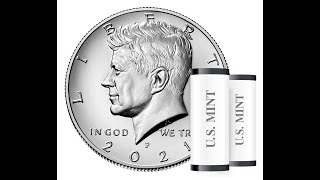 Low Mintages For The 2021 Kennedy HalfDollar amp What Are Boxes Of 2021 Circulating Coins Selling For [upl. by Aholah]