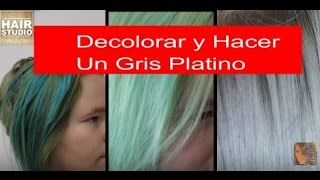 Cabello Gris Tutorial Cambio De Color [upl. by Nevur]