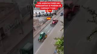 🇪🇸 CIENTOS DE AGRICULTORES LLEGAN A VALENCIA CON SUS TRACTORES 🇪🇸 shorts viral valencia españa [upl. by Niarbo104]