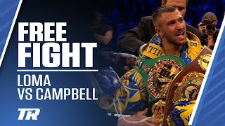 Vasiliy Lomachenko vs Luke Campbell  ON THIS DAY FREE FIGHT  Loma Gets 3rd Belt [upl. by Kera]