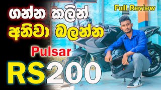 Pulsar RS200 Full Review in Sinhala  Sri Lanka [upl. by Fonzie124]