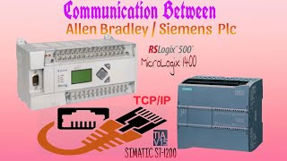 Modbus TCPIP Communication between Rockwell MicroLogix 1400 PLC amp Siemens S71200 PLC [upl. by Eahc]