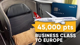 I redeemed 45000 points for a business class flight to Europe  Capital One Citi Bilt [upl. by Sauveur991]