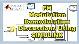 Frequency Modulation and FM Demodulation Explained using Simulink  FM 311 [upl. by Anhavas]