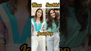 Nagin 🐍🐍 actress Hina Khan Vs Surbhi Jyoti shortvideo hindisong yutubeshorts statusvideo [upl. by Amrak236]