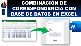 CREAR UNA COMBINACIÓN DE CORRESPONDENCIA COMBINANDO WORD Y EXCEL [upl. by Atinav715]