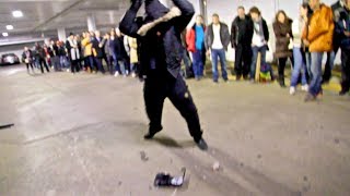 Insane man smashes PS4 at launch [upl. by Nnylrats]