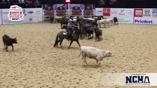 2024 NCHA Summer Spectacular  2013 YOLO Savanah and Tristan Bowen 56 Int Am first go [upl. by Wein]