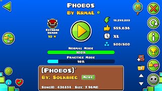 Phobos  100 Extreme Demon  Geometry Dash [upl. by Ennaxor]