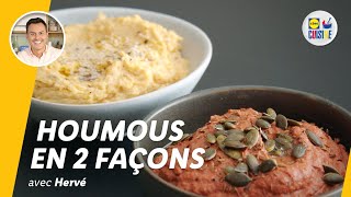 Houmous en 2 façons  Lidl Cuisine [upl. by Nwahsav79]