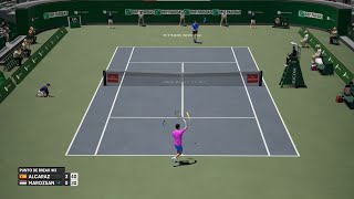 Carlos Alcaraz vs Fábián Marozsán ATP Indian Wells 24 AO International Tennis 1080x60 fps [upl. by Stephanus]