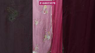 fabricorganza pure dupatta nalki pipe mirror work order no8168023078 viralvideo trendy🥰 [upl. by Hyrup]