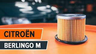 How to change fuel filter CITROËN BERLINGO M TUTORIAL AUTODOC [upl. by Beckman341]