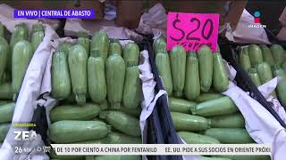 Así el precio del jitomate limón chayote y tomate en la Central de Abasto CDMX  Francisco Zea [upl. by Refotsirk]