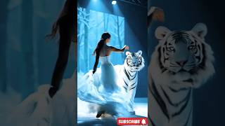 A woman fusion with a white tiger on AGT fusion agt [upl. by Okiman676]