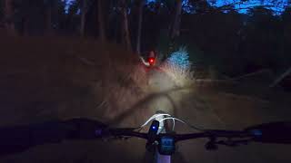 MTB Lake Chabot  Ride with Lights [upl. by Proudman]