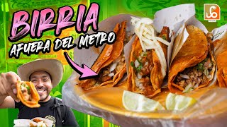 La Delicia de BIRRIA DE RES afuera del Metro Mixcoac [upl. by Eifos]