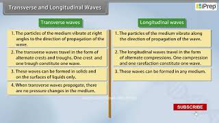 Transverse and Longitudinal Waves II  Waves  Physics  Class 11th  iPrep [upl. by Mehalek]