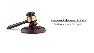 Golaknath vs State of Punjab Case 1967 in Hindi [upl. by Ahsien374]