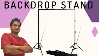 Unboxing and setup of backdrop stand  SONIA Photography Stand Kit Background Support System kit [upl. by Jacinda]