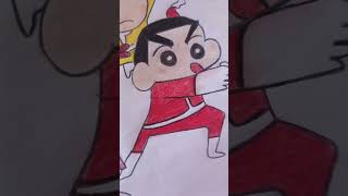 Shin chan and friends drawing easy cartoon shortsFa vlogs drawings [upl. by Chiang]