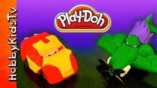 Cars  Planes Get Play Doh Hero Makeover with Dublo Lego [upl. by Waki]