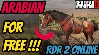 Red Dead Redemption 2 Online FREE ARABIAN HORSE  Red Chestnut [upl. by Macgregor]