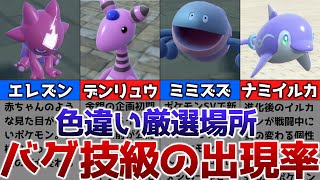 【ポケモンSV】色違いがバグ技級に出現するおすすめの色違い厳選場所その11【エレズン、デンリュウ、ミミズズ、ナミイルカ】 [upl. by Damalus]