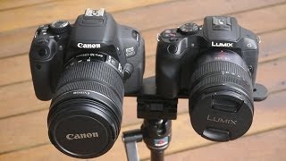 CANON 650D vs PANASONIC G6 Video comparison [upl. by Jehial920]